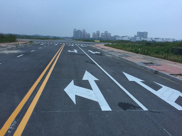 池州道路标线施工案例