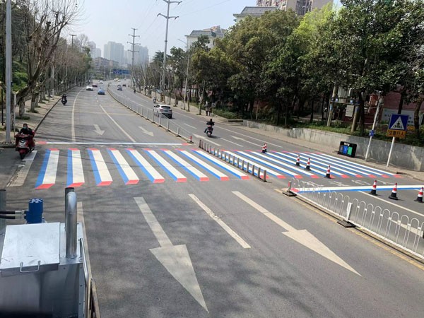 彩色道路标线案例